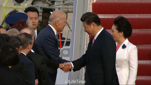 习近平抵达华盛顿 副总统拜登亲自前往机场迎接