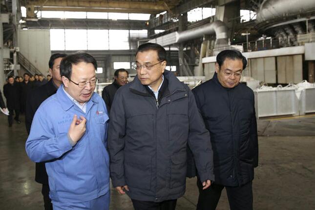 国务院总理李克强到山西焦煤下属的西山煤电官地矿调研