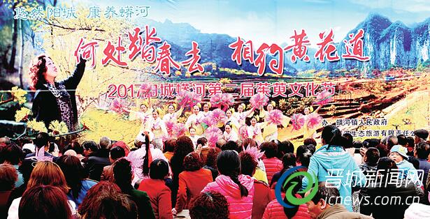 开幕式现场文娱表演节目吸引游客观看。 陈南 摄